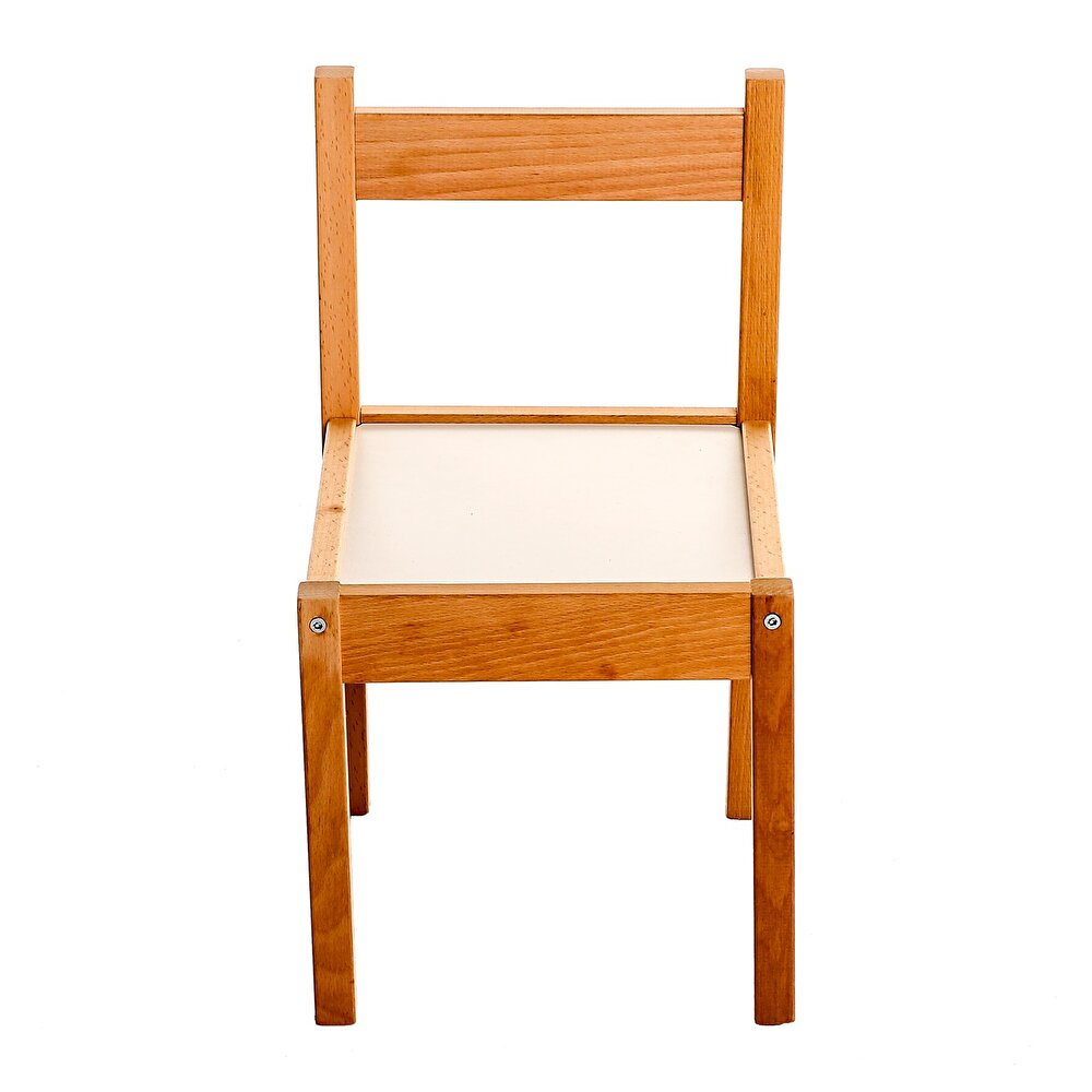 Montessori Ahşap Çocuk Masa ve 2 Sandalye Set