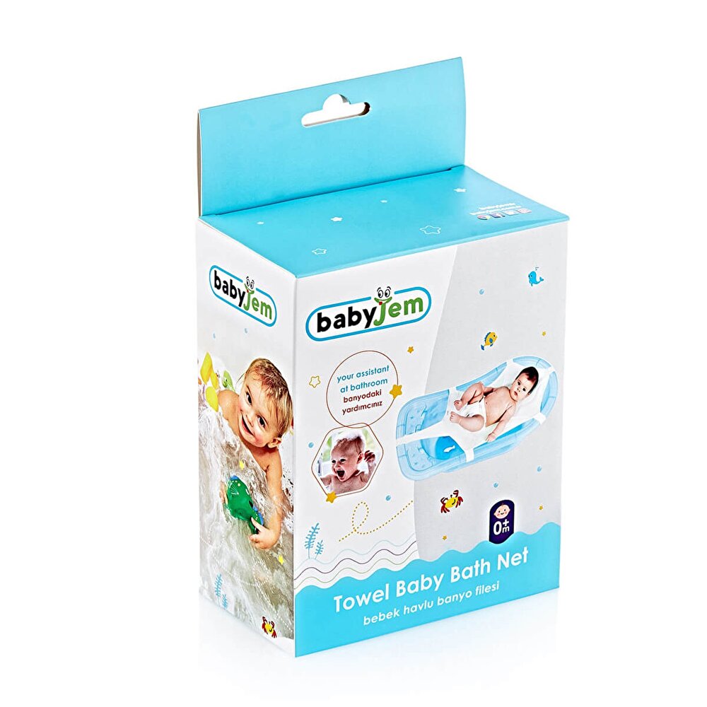Bebek Havlu Banyo Filesi Beyaz