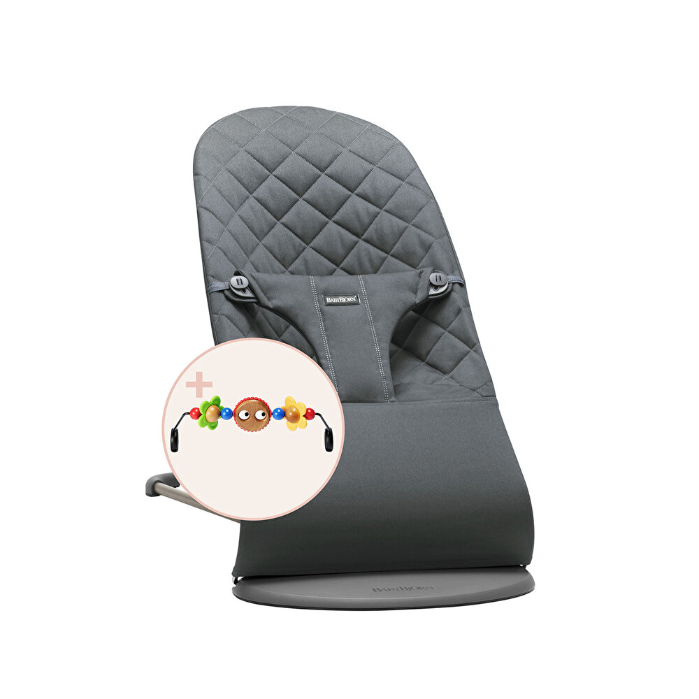 Balance Bliss Ana Kucağı Cotton Oyuncaklı /Anthracite