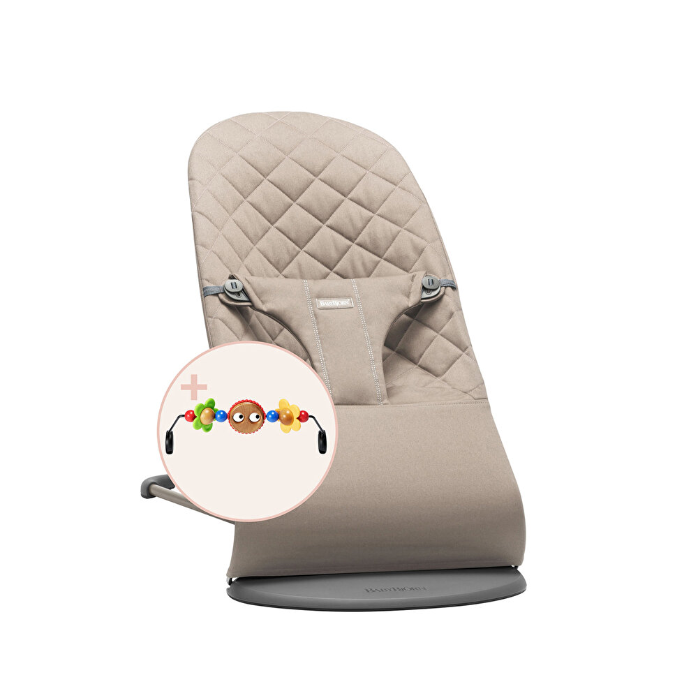 Balance Bliss Ana Kucağı Cotton Oyuncaklı /Sand Grey