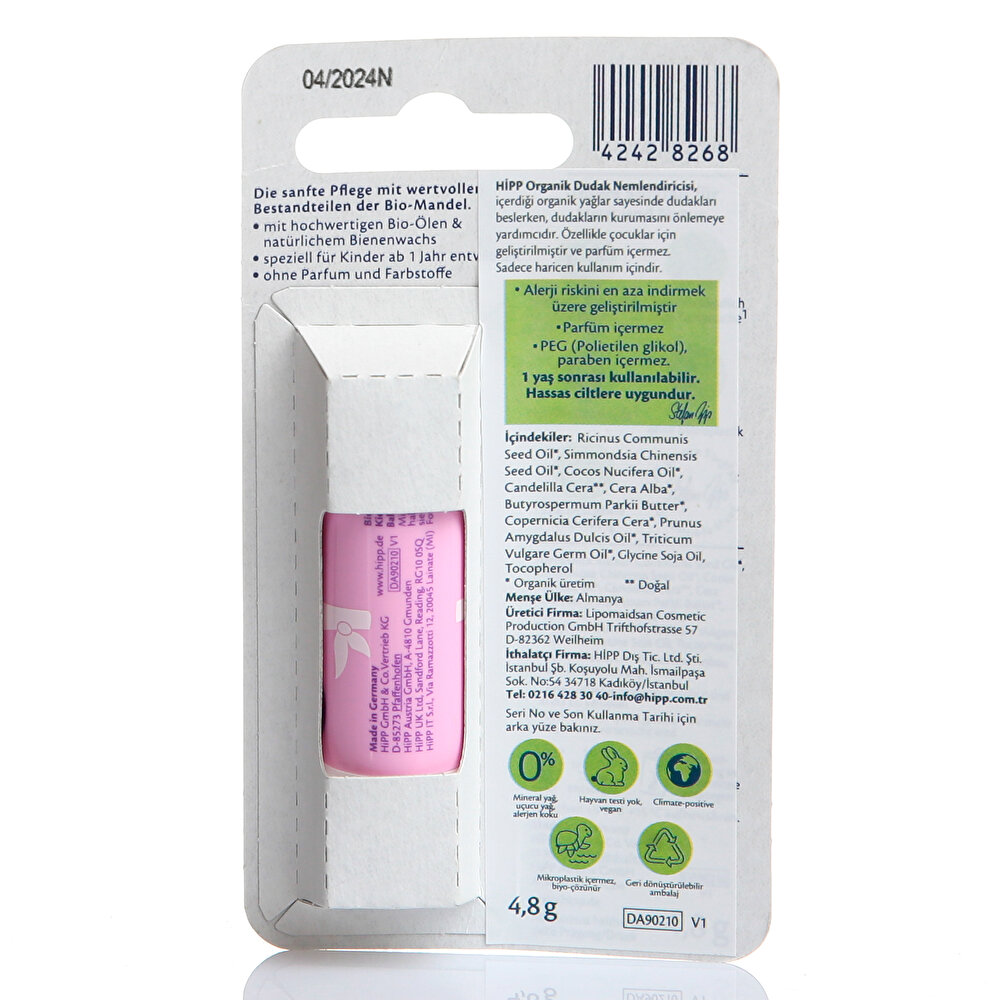 Babysanft Organik Dudak Nemlendirici