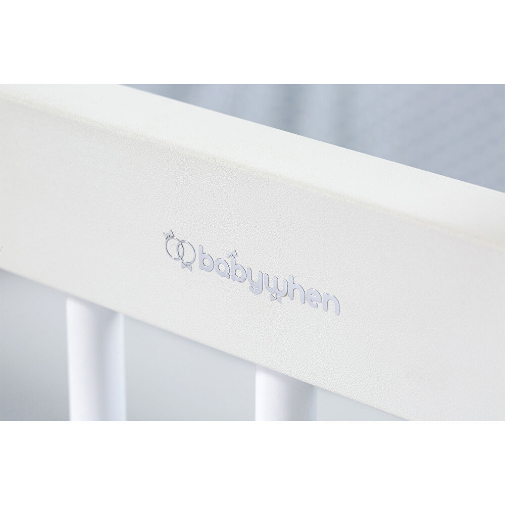 Sallanabilir, Raflı ve Tekerlekli Beşik 50x90 cm