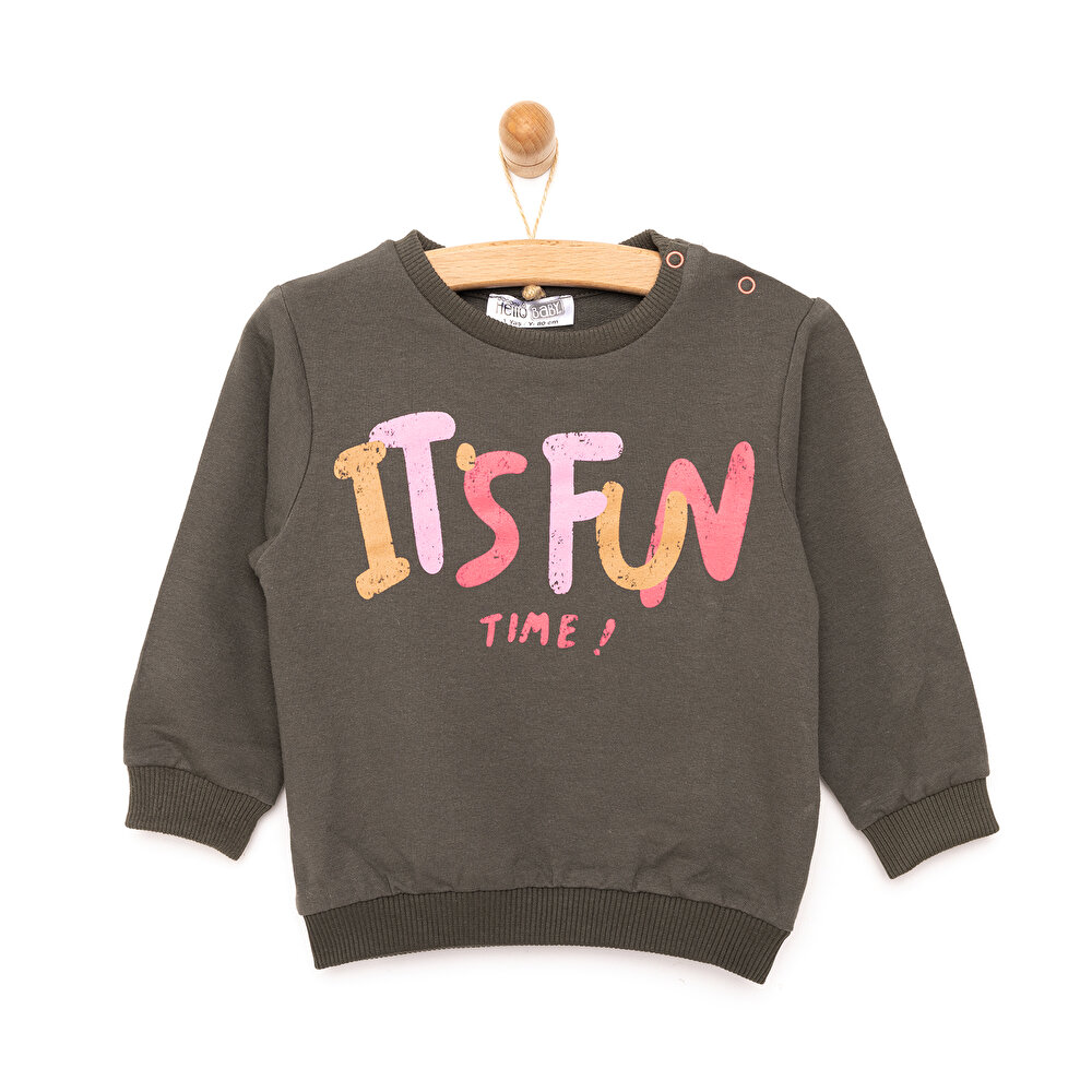 Basic Sweatshirt Unisex Bebek