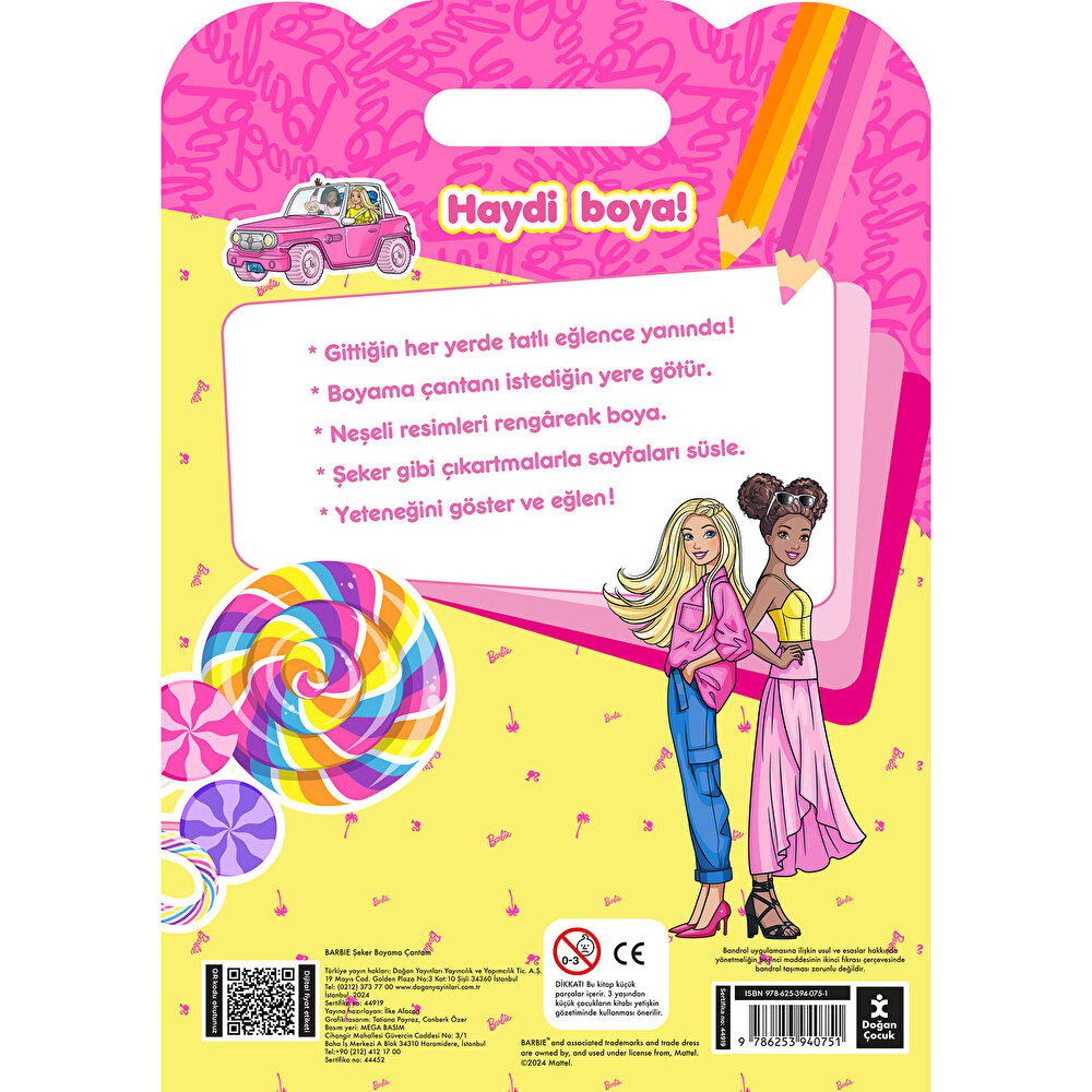 BARBIE ŞEKER BOYAMA ÇANTAM