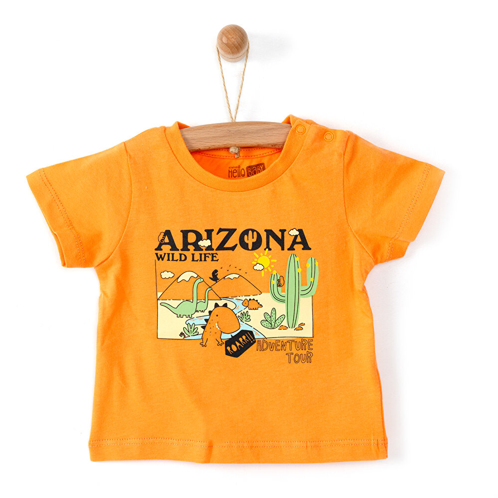 Basic Arizona Baskılı Tshirt Erkek Bebek