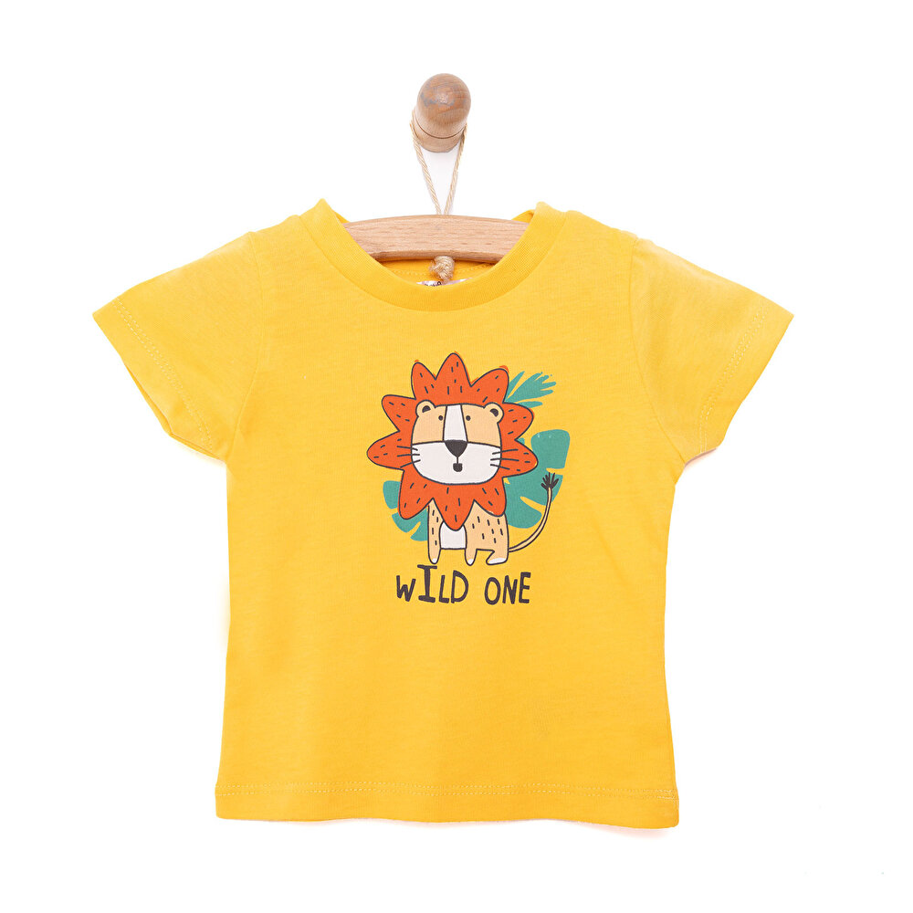 Basic Aslan Baskılı Tshirt Erkek Bebek