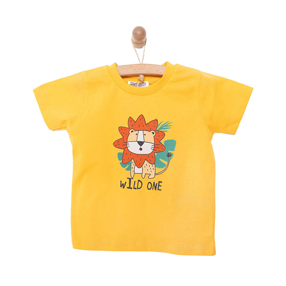 Basic Aslan Baskılı Tshirt Erkek Bebek