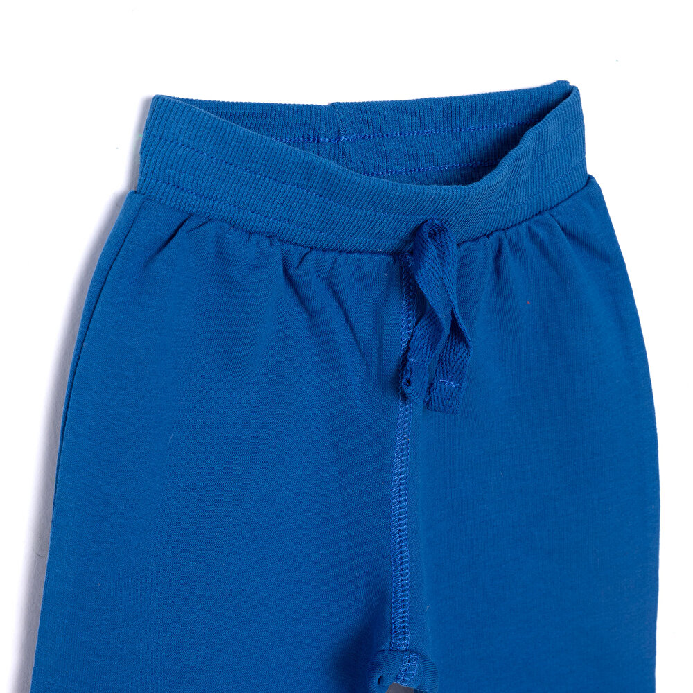 Erkek Bebek Eşofman Alt İki İplik Kumaş İpli Ribanalı Paça