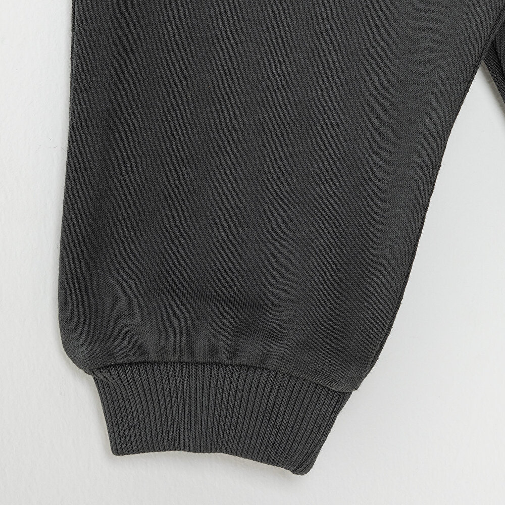 Erkek Bebek Eşofman Alt Basic Şardonlu Ribanalı Paça