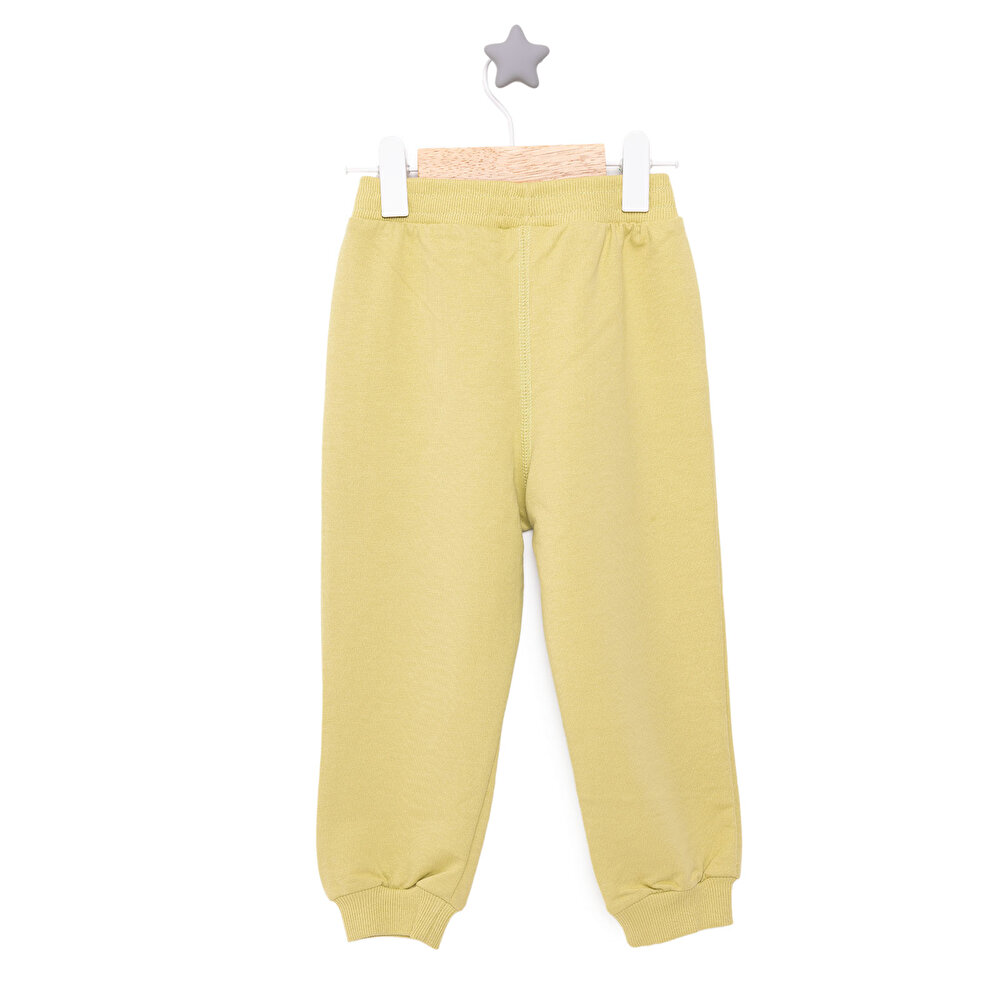 Unisex Bebek Eşofman Alt Basic İki İplik Kumaş Ribanalı Paça