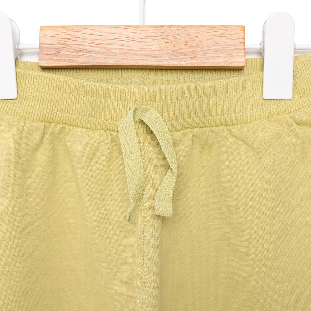 Unisex Bebek Eşofman Alt Basic İki İplik Kumaş Ribanalı Paça