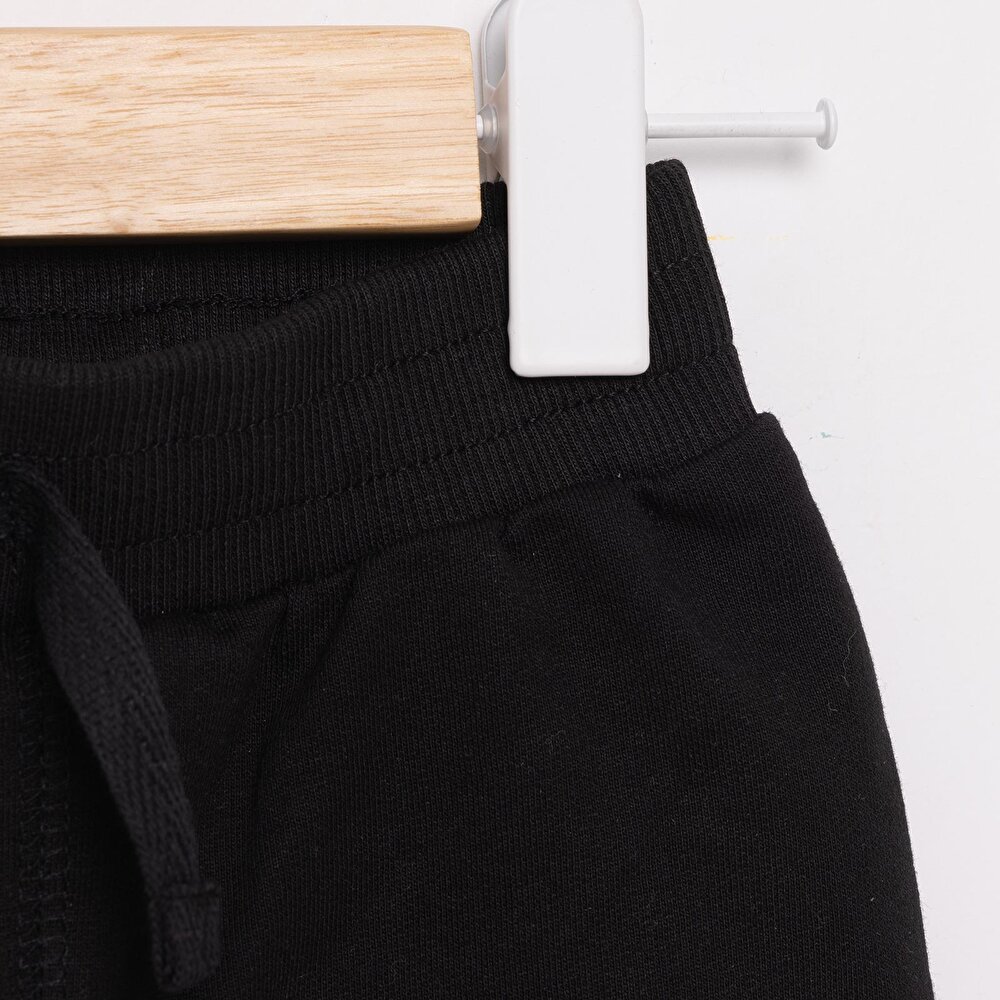 Unisex Bebek Eşofman Alt Basic İki İplik Kumaş Ribanalı Paça