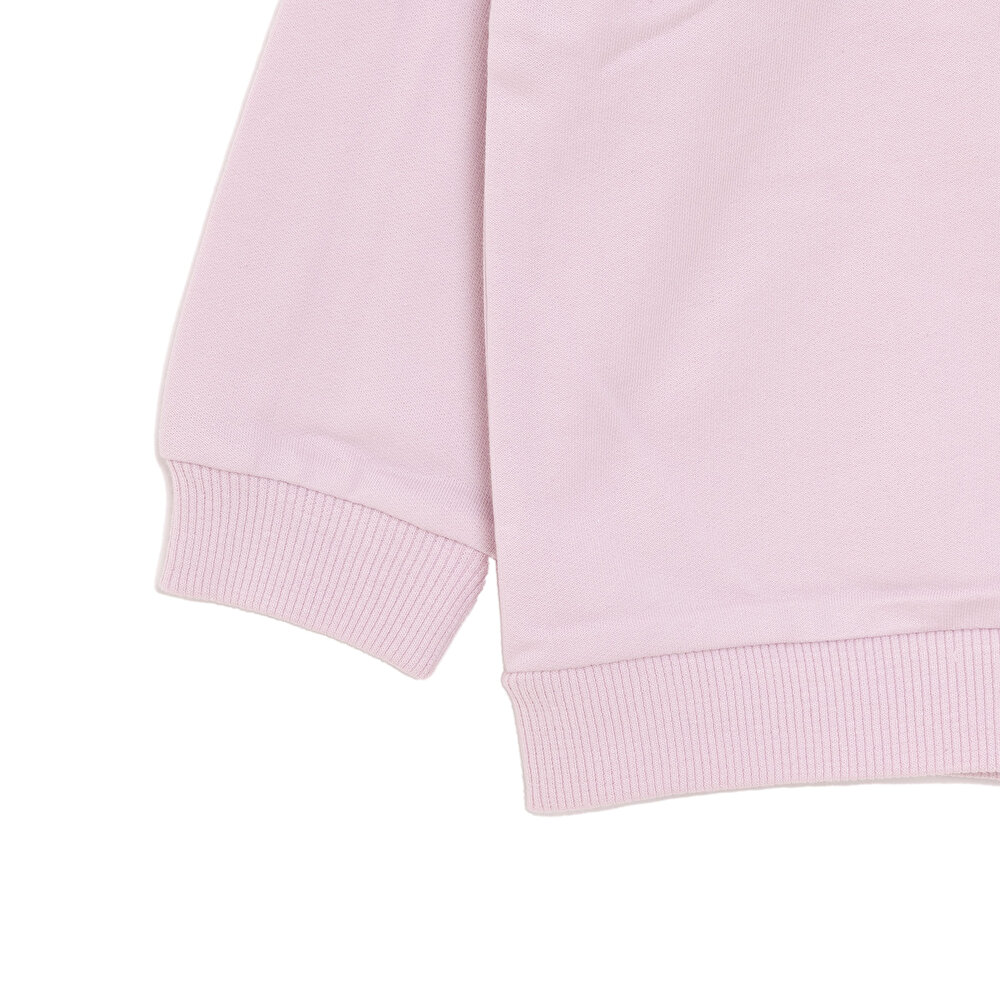 Basic Az Şardonlu Yazı Desenli Sweatshirt Kız Bebek