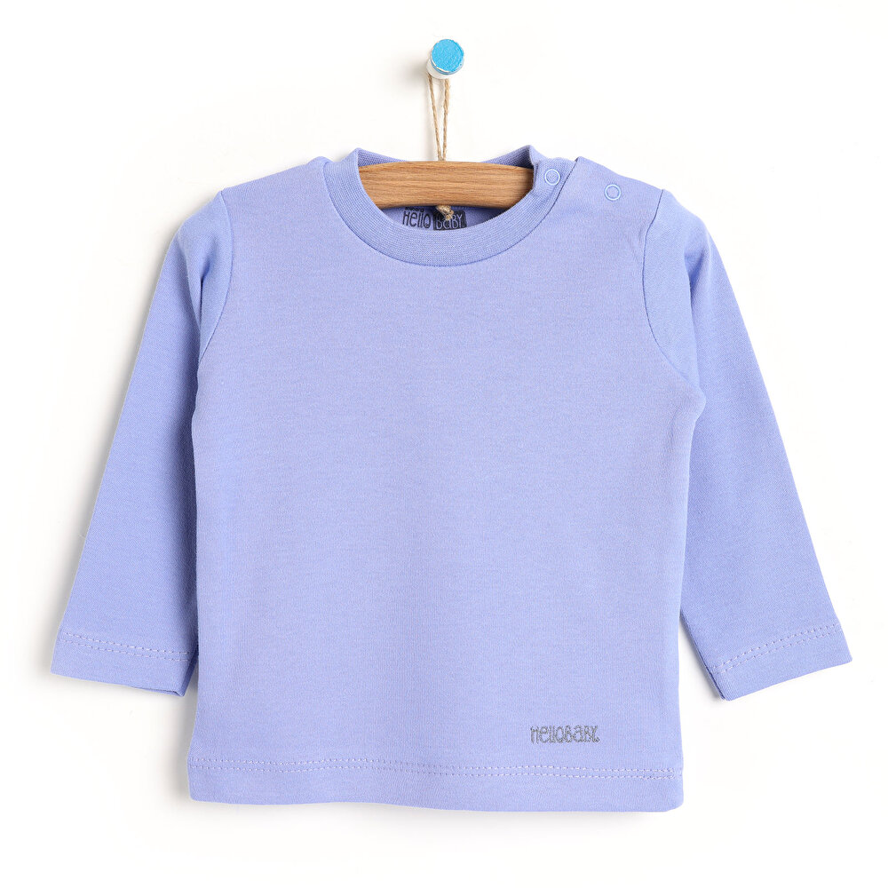 Basic Balıkçı İnterlok Sweatshirt Kız Bebek