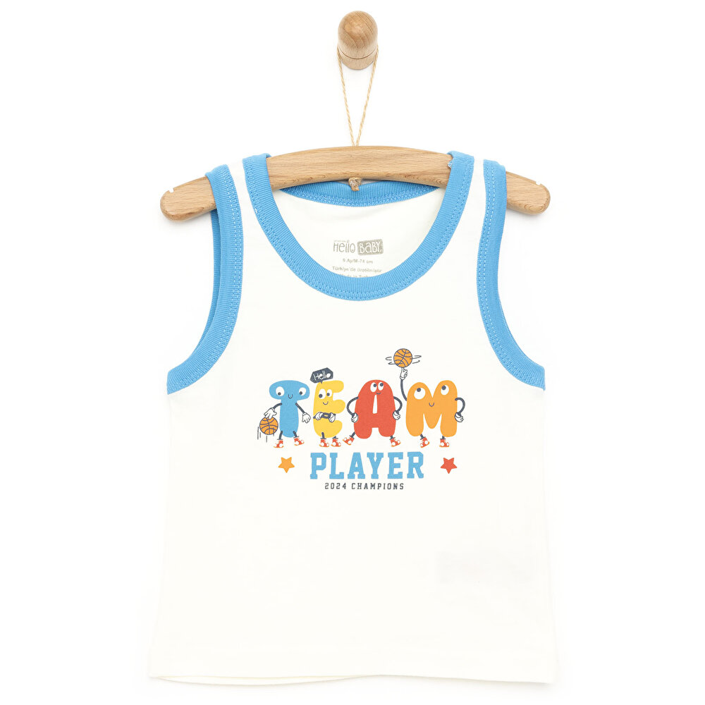 Basic Basketbol Temalı Tshirt Erkek Bebek