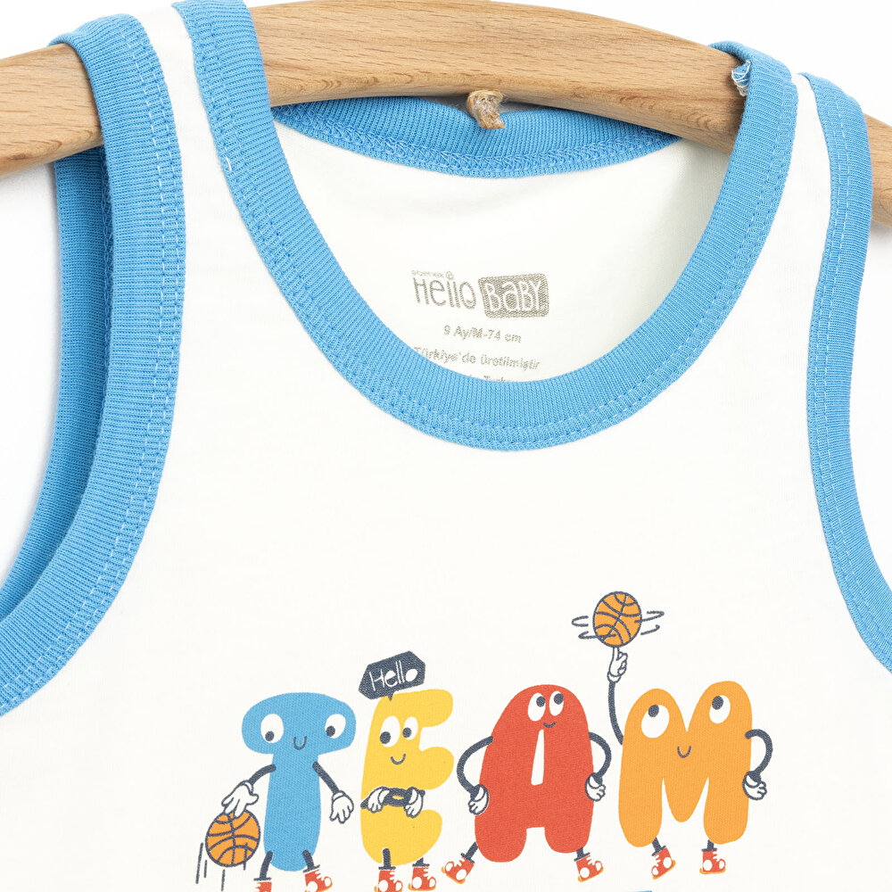 Basic Basketbol Temalı Tshirt Erkek Bebek