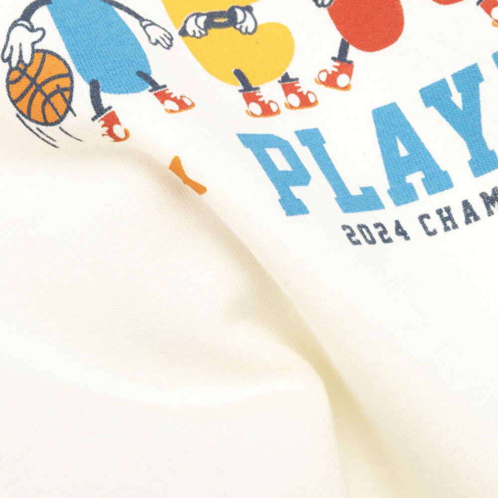 Basic Basketbol Temalı Tshirt Erkek Bebek