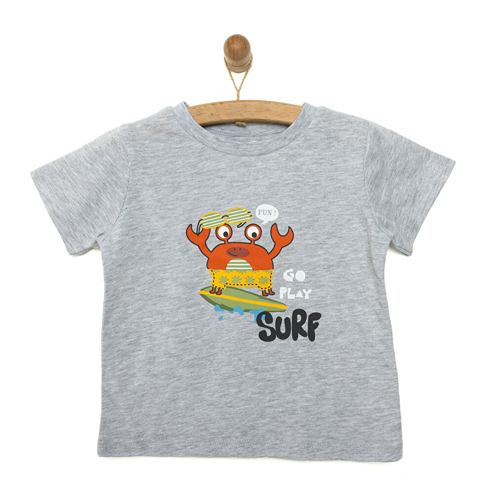 Basic Baskılı Tshirt Erkek Bebek