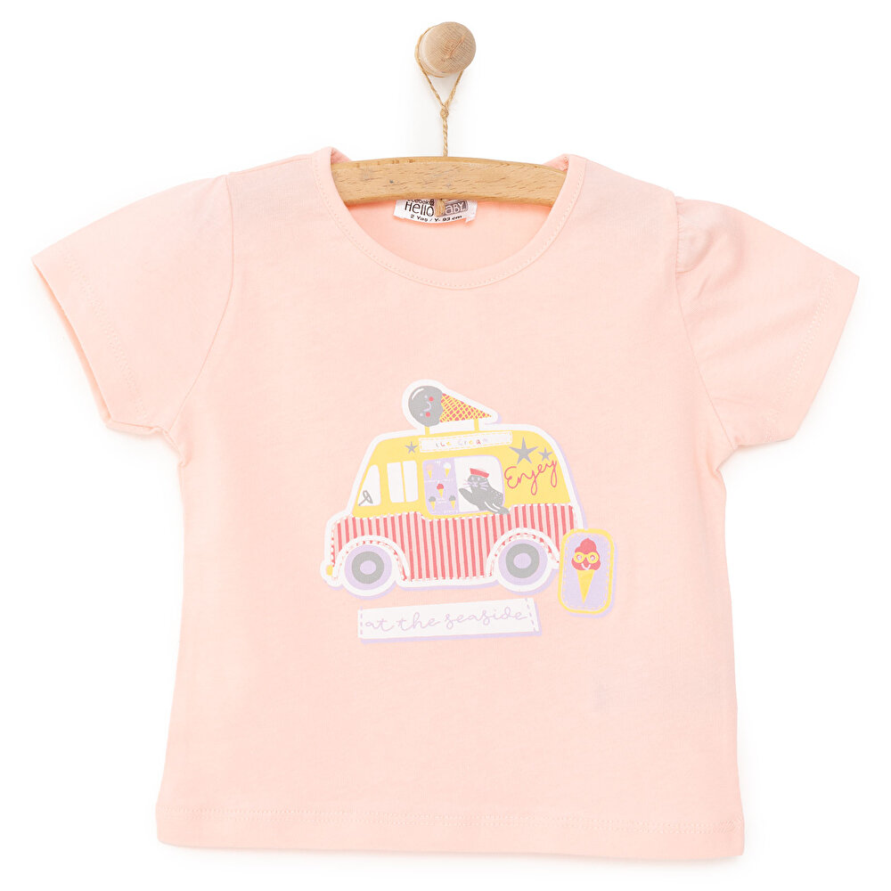 Basic Baskılı  Tshirt Kız Bebek