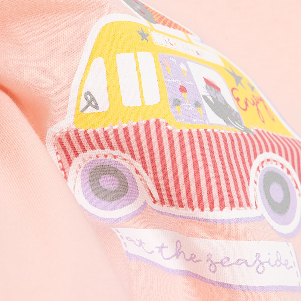 Basic Baskılı  Tshirt Kız Bebek