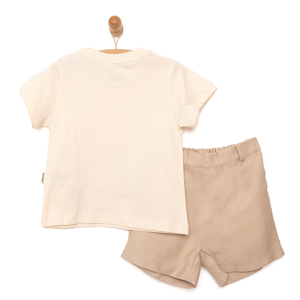 Basic Baskılı Tshirt-Şort Erkek Bebek