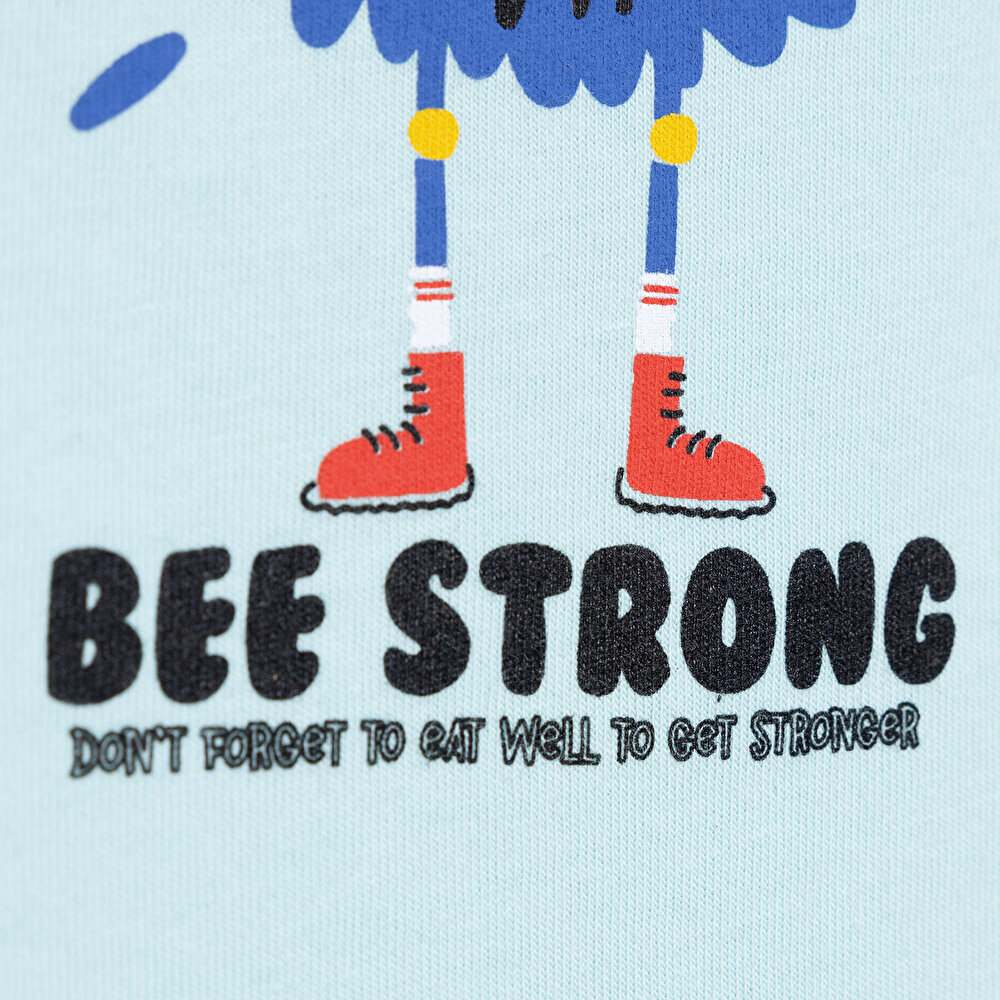 Basic Canavar Baskılı Atlet Tshirt Erkek Bebek