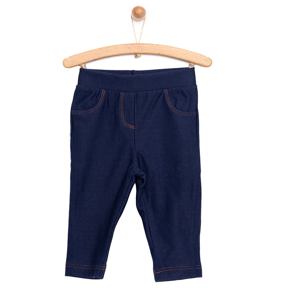 Basic Denim Görünümlü Patiksiz Alt Kız Bebek
