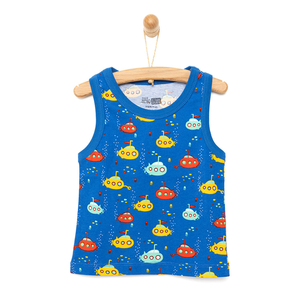 Basic Denizaltı Baskılı Atlet Tshirt Erkek Bebek