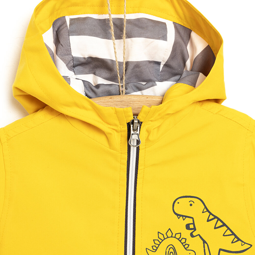 Basic Dinozor Baskılı Yağmurluk Erkek Bebek