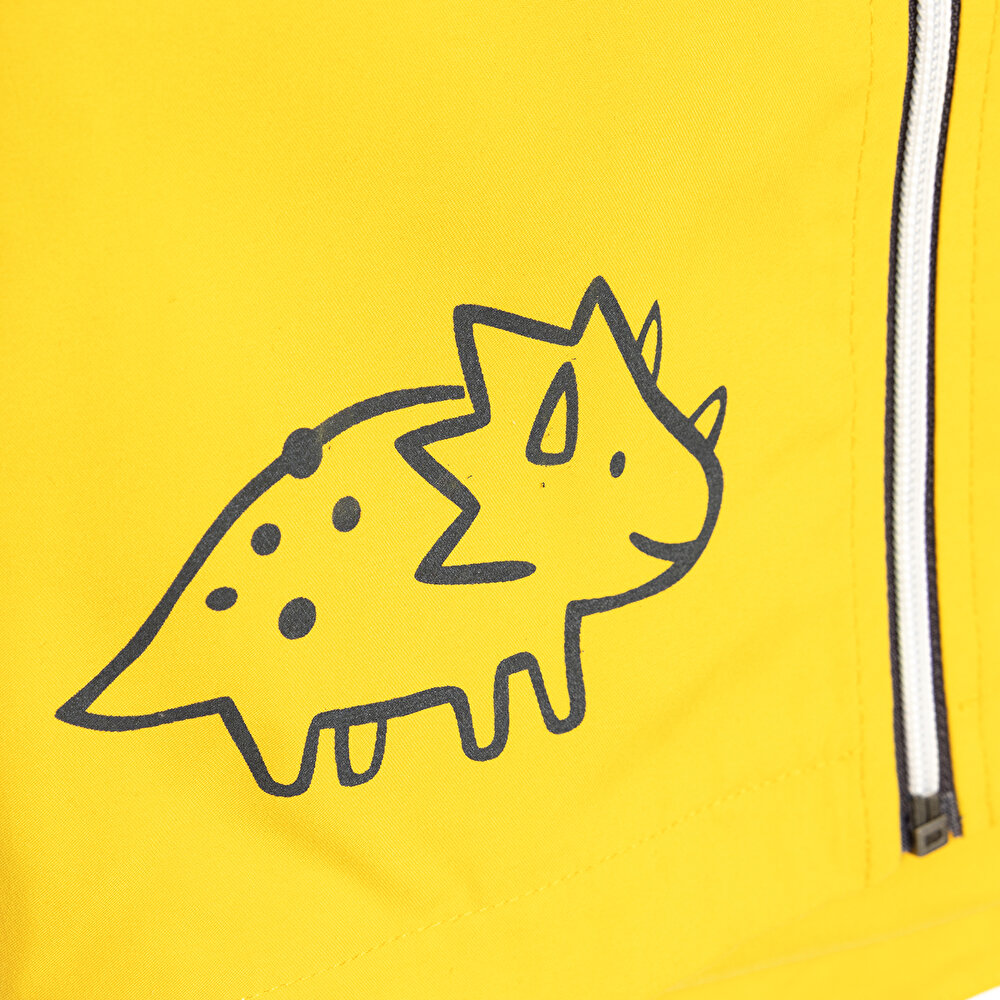 Basic Dinozor Baskılı Yağmurluk Erkek Bebek