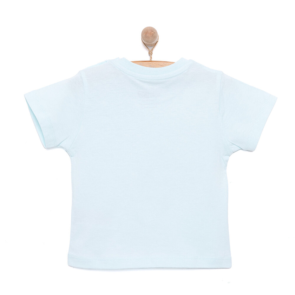 Basic Erkek Ananas ve Kumsal Baskılı T-Shirt Erkek Bebek