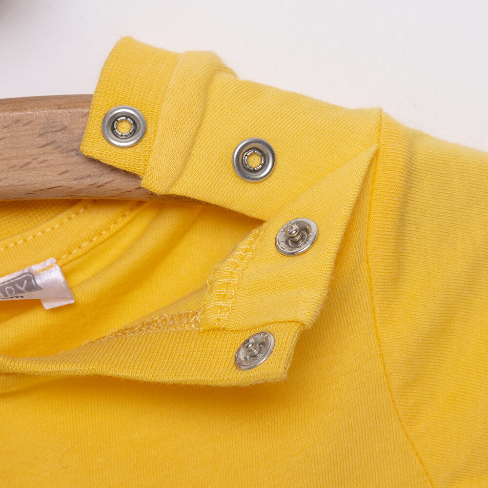 Basic Erkek Araba Desenli Şort Salopet-Tshirt Erkek Bebek