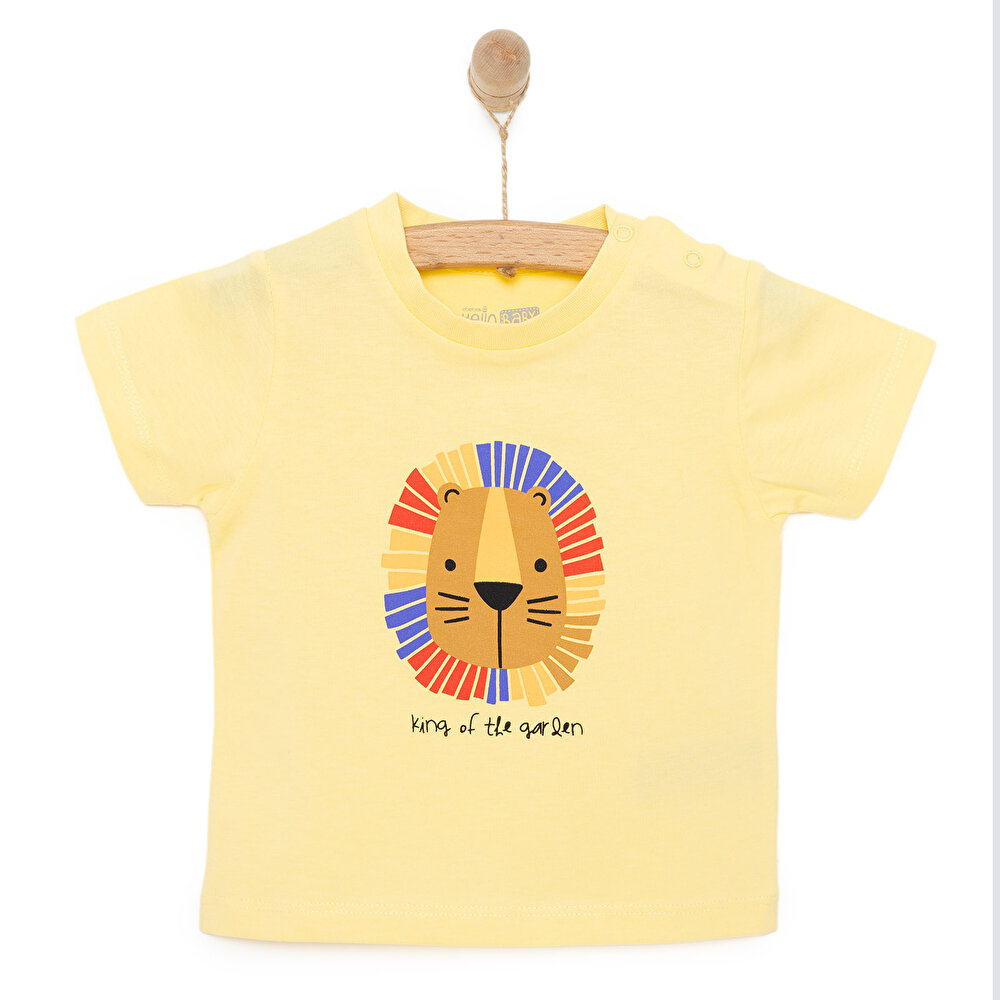 Basic Erkek Aslan Baskılı T-Shirt Erkek Bebek