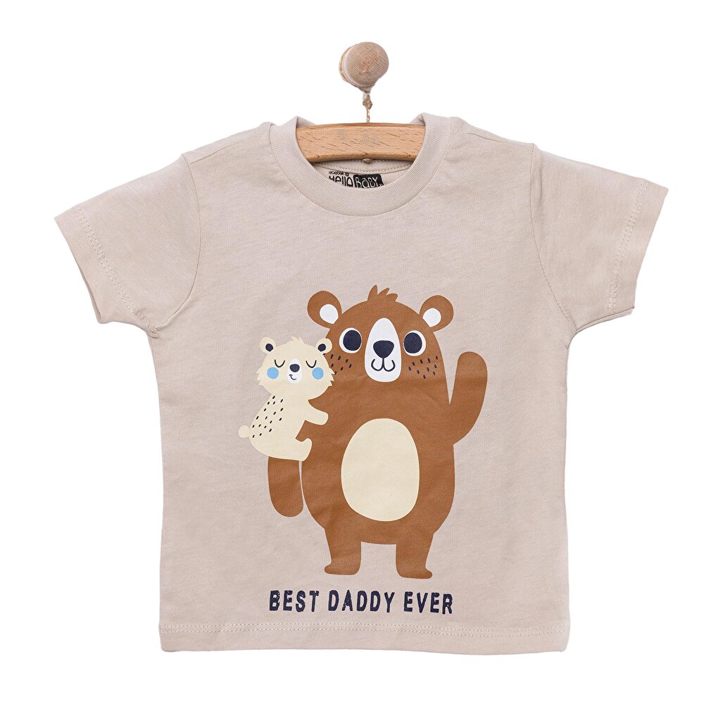 Basic Erkek Ayıcık Baskılı Tshirt Erkek Bebek