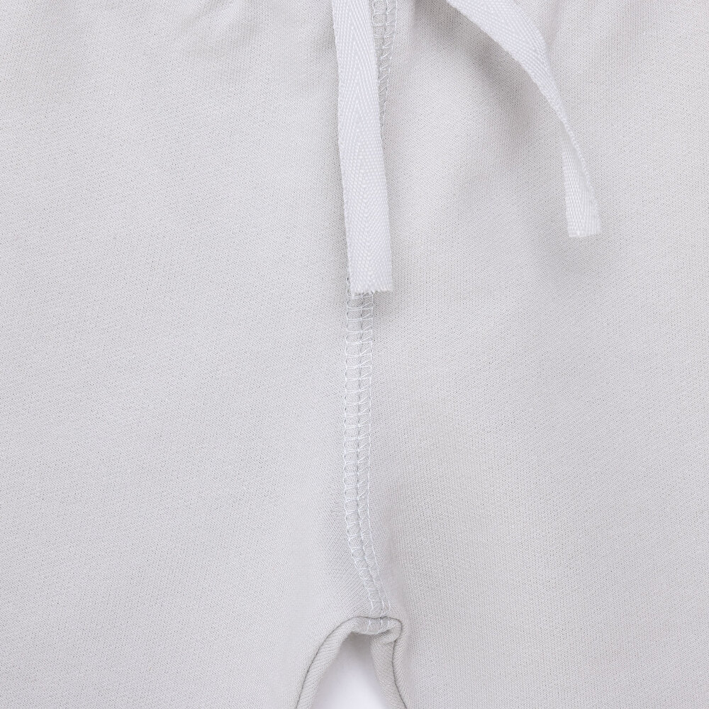 Erkek Bebek Eşofman Alt Şardonlu Kumaş Ribana Paça Gri