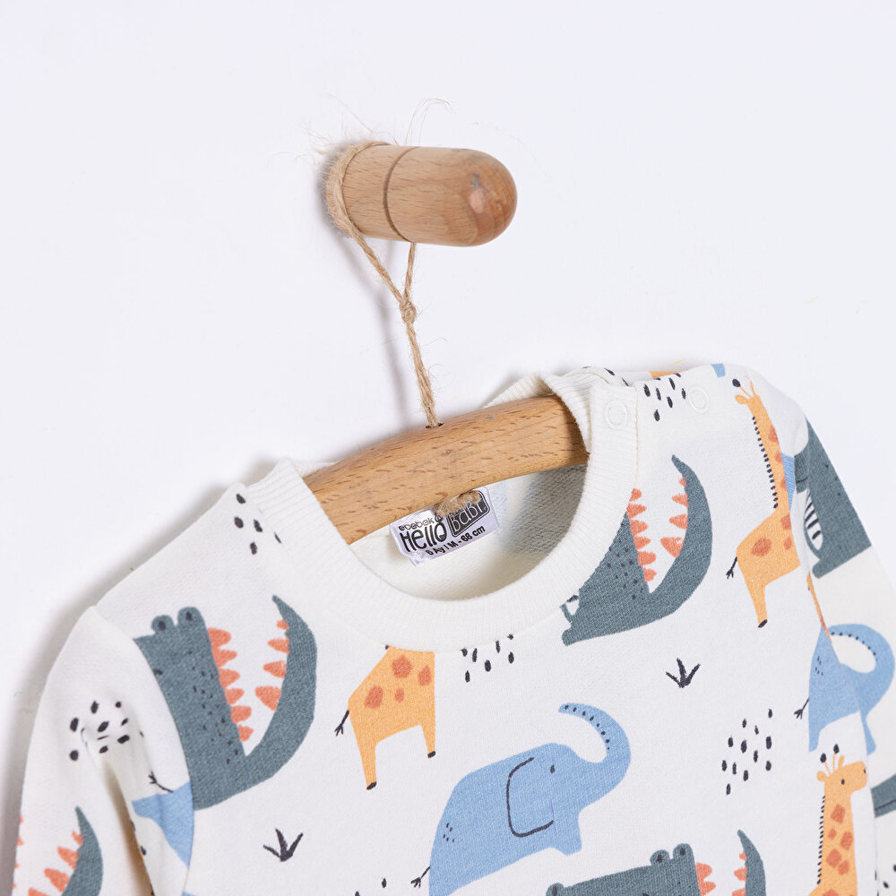 Basic Erkek Az Şardonlu Sweatshirt Erkek Bebek