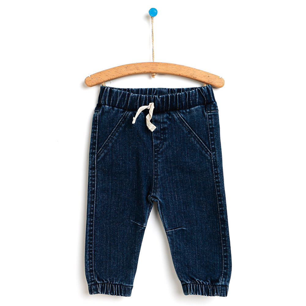 Basic Erkek Bebek Jogger Denim Pantolon Erkek Bebek