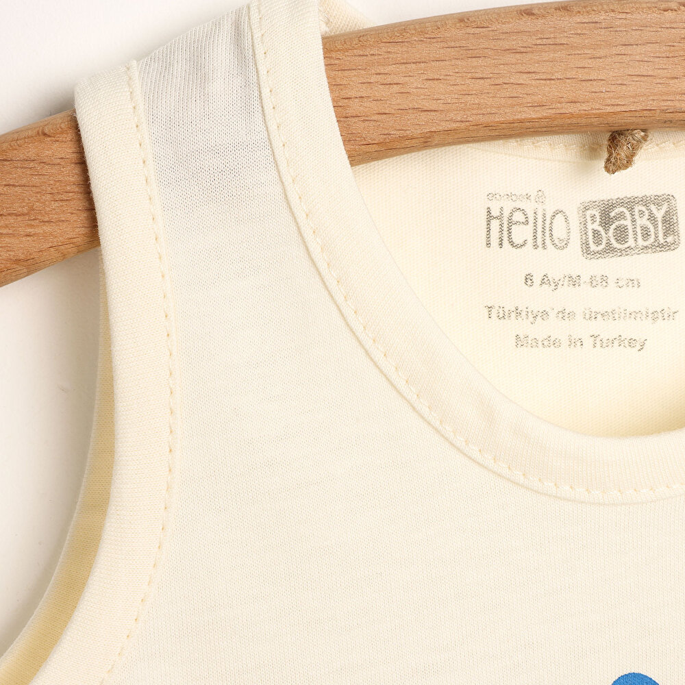 Basic Erkek Bebek Kahverengi Atlet-Şort Takım