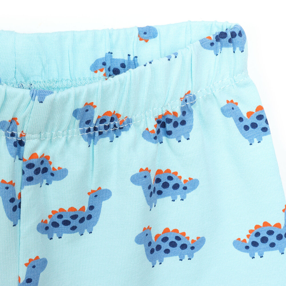 Basic Erkek Bebek Kısa Kol Gömlek Yaka Pijama Takımı
