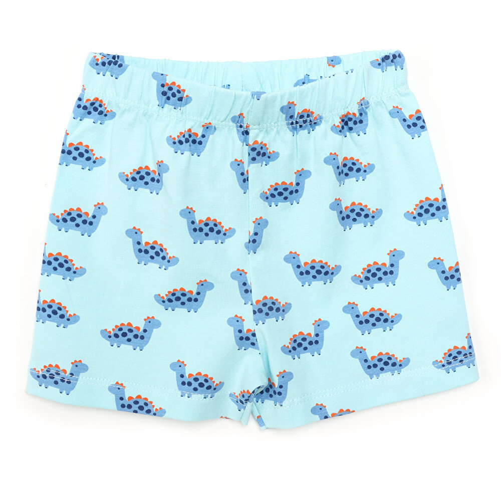 Basic Erkek Bebek Kısa Kol Gömlek Yaka Pijama Takımı