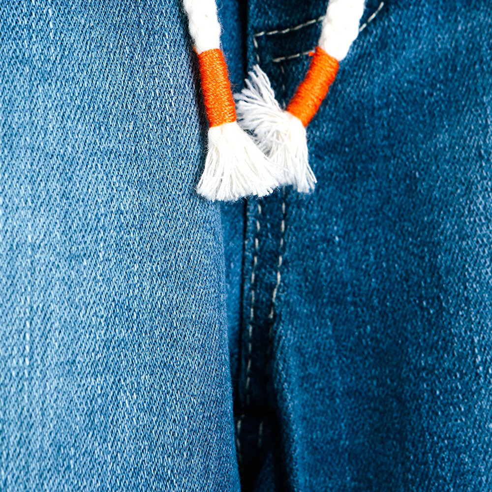 Basic Erkek Bebek Lastikli Denim Şort Erkek Bebek