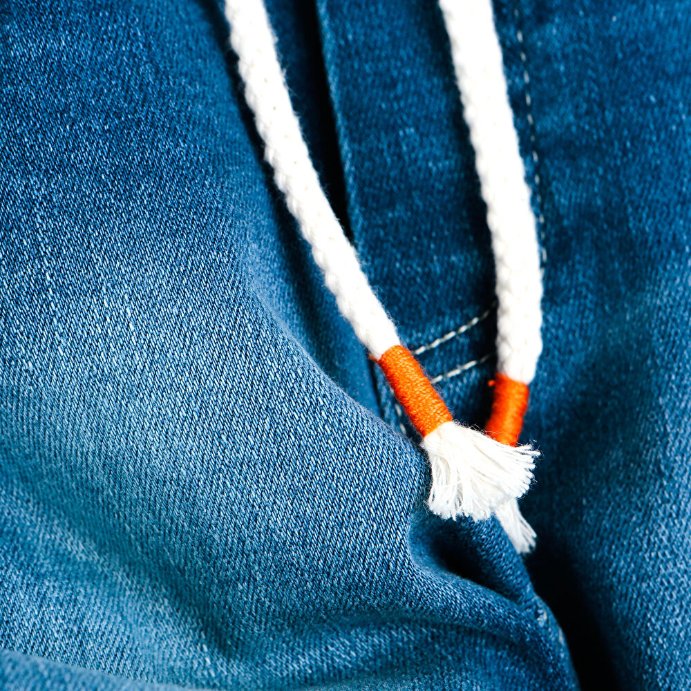 Basic Erkek Bebek Lastikli Denim Şort Erkek Bebek