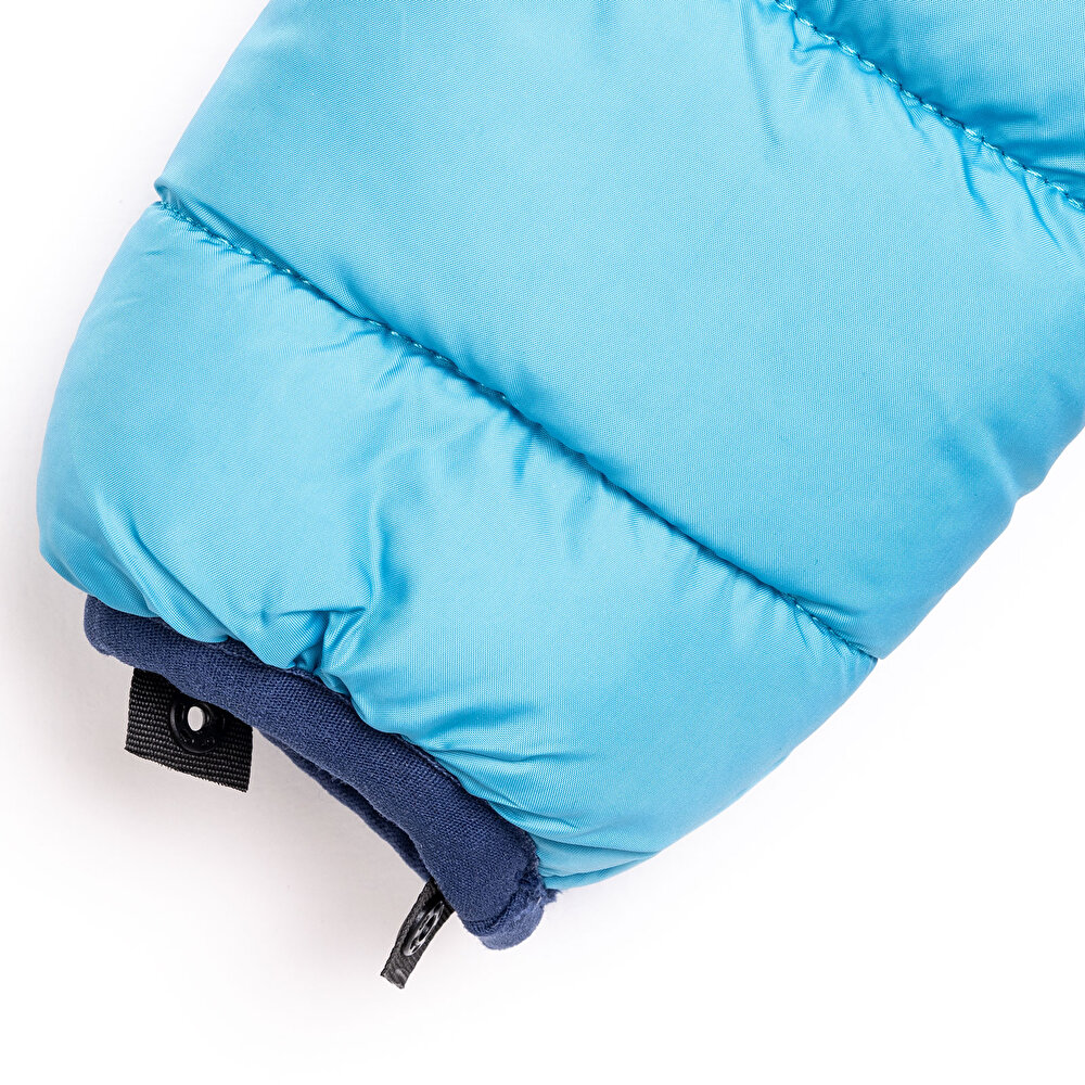 Basic Erkek Blok Desenli Tilki Eldivenli Mont Erkek Bebek