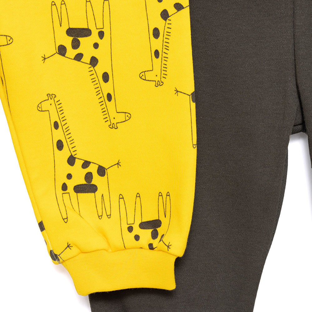 Basic Erkek Dinozor Desenli 2li Patiksiz Alt Erkek Bebek