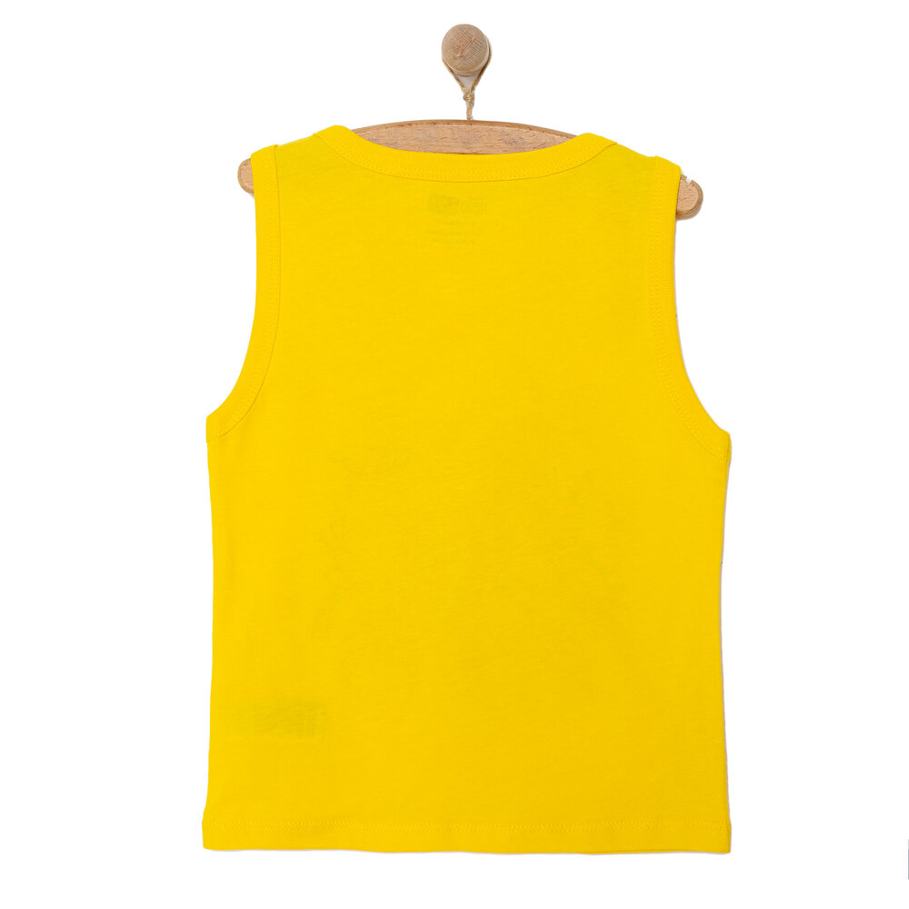 Basic Erkek Dinozor Partisi Baskılı Atlet Tshirt Erkek Bebek