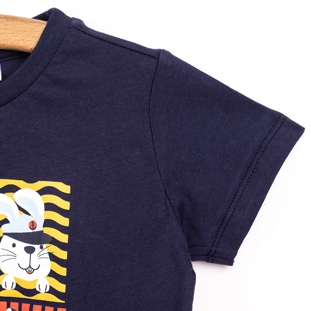 Basic Erkek Hayvan Baskılı Şortlu Takım Erkek Bebek