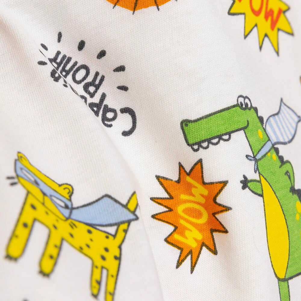 Basic Erkek Hayvan Baskılı T-Shirt Erkek Bebek