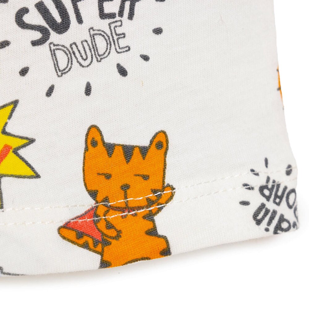 Basic Erkek Hayvan Baskılı T-Shirt Erkek Bebek