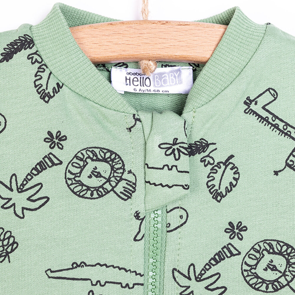 Basic Erkek Hayvan Desenli Eşofman Takımı Erkek Bebek