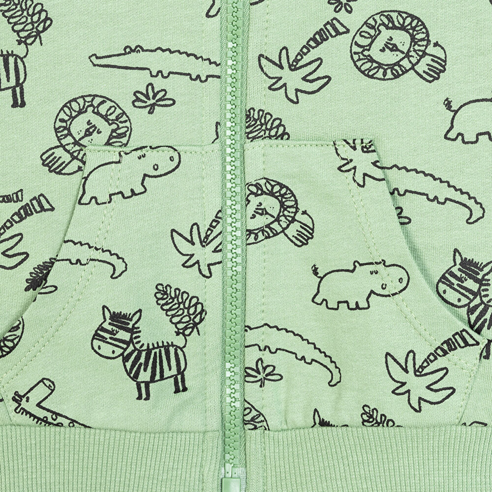 Basic Erkek Hayvan Desenli Eşofman Takımı Erkek Bebek